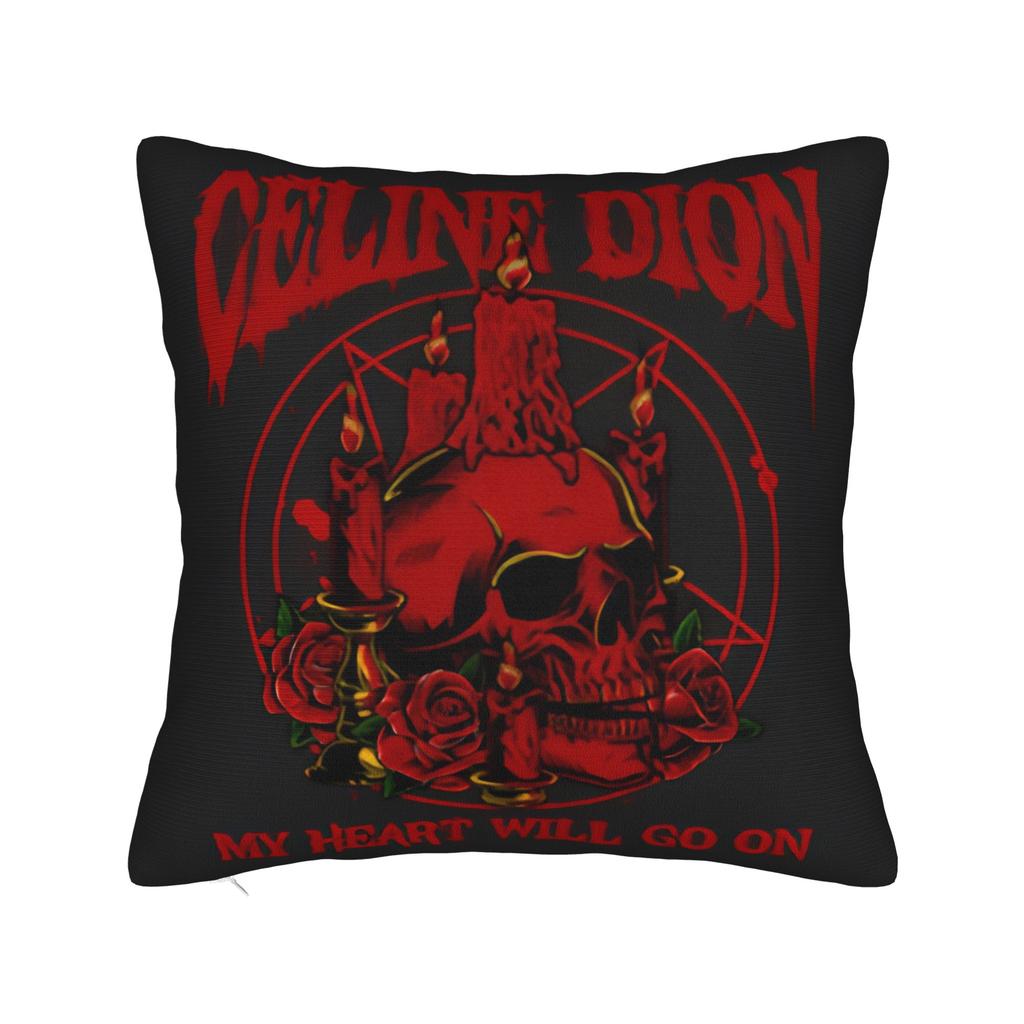 C-Celineds Dion Metal Pillow Case Comfy Pillow Cover Funny Pillowcases For Couch Sofa Bedroom