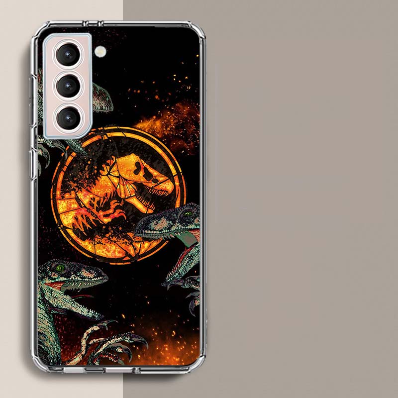 Jurassic World Phone Case For Samsung Galaxy S25 Edge S24 S23 FE S21 S20 S10 Plus S22 S26 Ultra Cover Clear Cases TPU Capa Shell