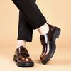 Casual Thick Soled Men's Leather Shoes Retro British Design Style Leisure Business Party Daily Office Street Walking Shoes