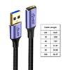 USB 3.0 A Папа на USB C Мама Кабель для передачи данных 10 Гбит/с Быстрая зарядка Синхронизация Провод для ноутбука Мыши U-диска Картридера