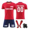 Personalised Shirts Kit Mens Girls With Name Number Custom Football Jerseys For Boys Training Suit