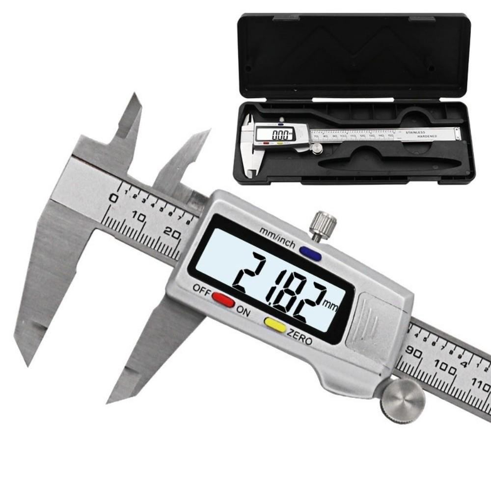 LCD Electronic Digital Caliper 0-150mm Digital Display Vernier Caliper Multi-purpose Durable Digital Ruler Woodworking Tool