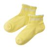 MIKI HOUSE Low-Cut Socks Pack, 3-Pair Set, Sneaker Socks, for Boys and Girls, Baby, Kids, Kindergarten, School, Sizes 17-19cm, Yellow, 14-9659-147