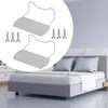 2 -piece Mattress Holder Cap for The Installation of Bed Frame Supports Clamp Without Slide