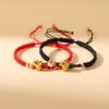 Браслет-подвеска Год Дракона Черепахи на Новый год Браслет Удачи Креативная Счастливая Красная Веревочка Девочки