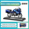 Alloy Blue Simulation Motorcycle Model Toy For Collection And Display