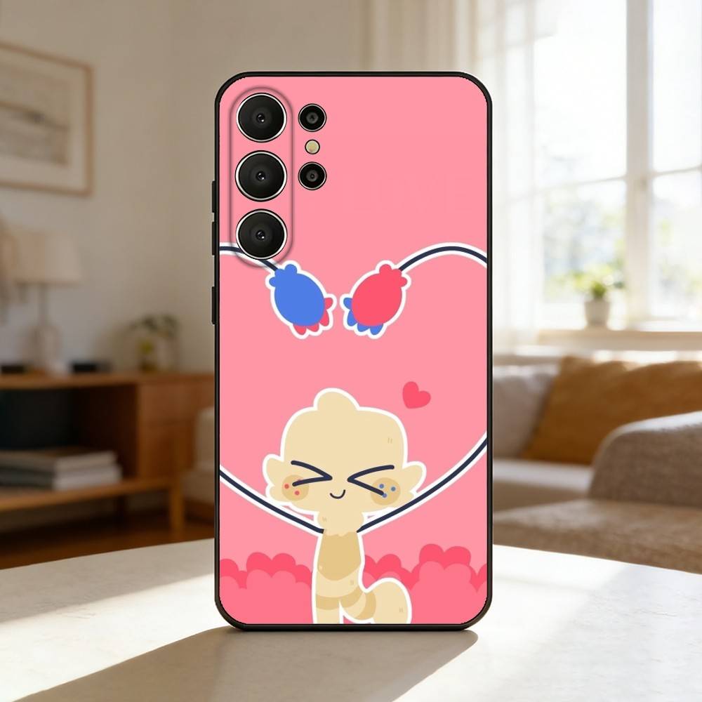 Мультяшный чехол для телефона Goob D-Dandys W-World для Samsung S26, S25, 24, 23, 22, 30, 21, 10, 9, Ultra, Plus, Lite, Черный Мягкий Чехол
