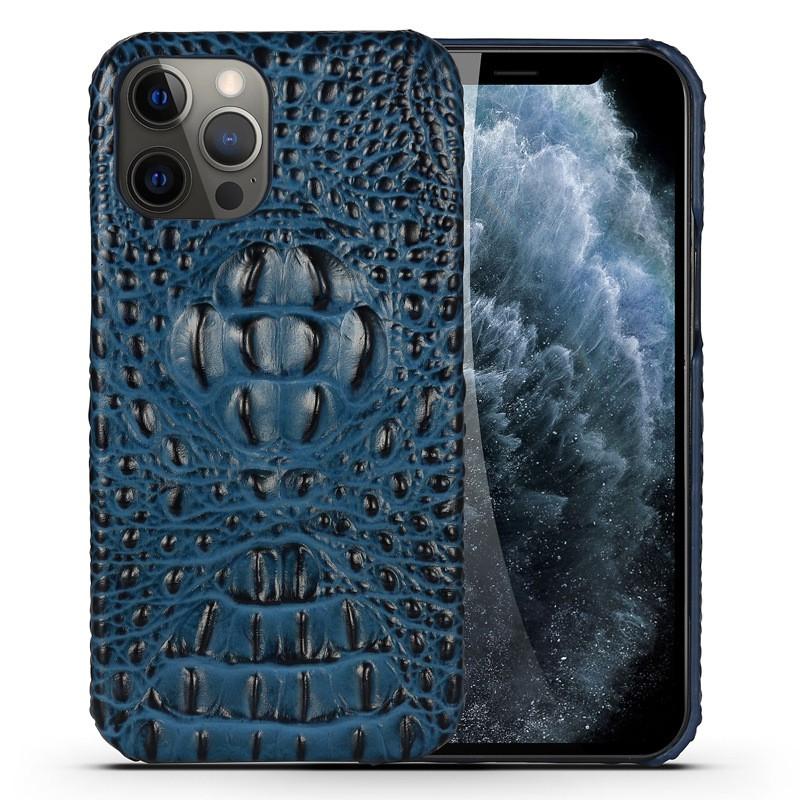 Защитный чехол для iPhone 13 Pro из кожи крокодила, противоударный