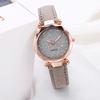 Ladies Fashion Korean Rhinestone Rose Gold Quartz Watch Female Belt Watch