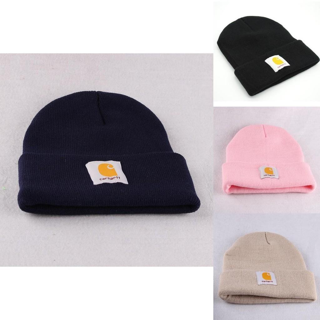 Carhartt Рождественский подарок Вязаная шапка Бини Женская Мужская Зимняя шапка Теплая Акриловая