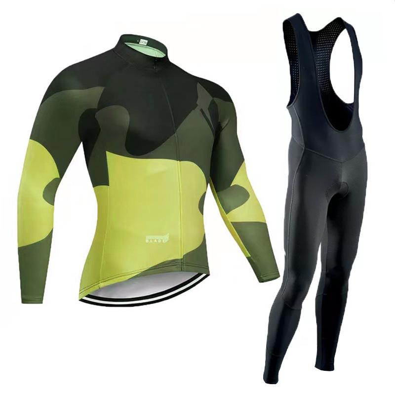 2023 Cross-border cycling suit Tour de France long-sleeved suit for summer breathable events