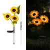 Светодиодный солнечный свет подсолнечника, светильник для украшения дома, садовый светильник для газона, водонепроницаемый ландшафтный светильник, рождественский двор, праздничное освещение