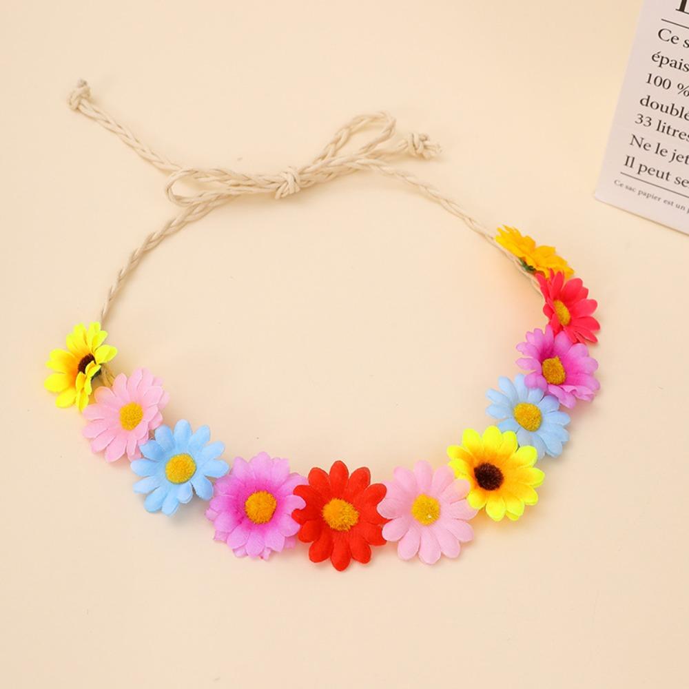 Flower Decoration Sunflower Headband Simulated Daisy Hairband Festival Hair Accessories
