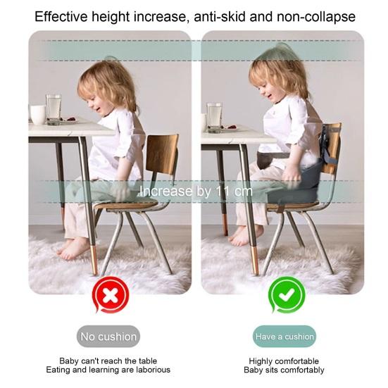 Детское сиденье-бустер, дышащий кухонный стул со спинкой, регулируемыми ремнями и подушкой, переносной обеденный стол, повышающее сиденье для семьи