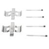 Disc Brake Caliper Hardware Kit MBA1296 Stainless Steel Front Brake Pads Fitting Kit with Pins Clips for 406 Coupe