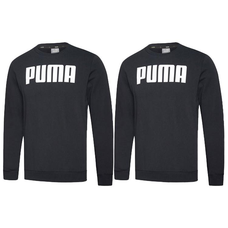 Puma Логотип Алфавит Круглый вырез Черный Мужской 855227-01