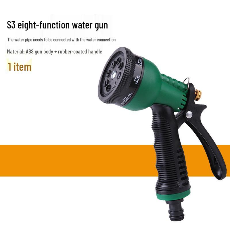 Полностью медный высоконапорный пистолет-распылитель для автомойки и насадка-щетка