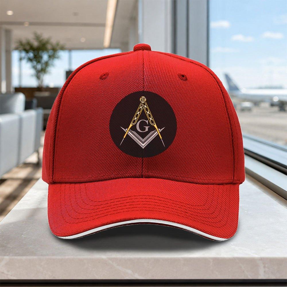 Freemason Logo Adjustable Baseball Cap Lightweight Unisex Printed Hat For Outdoor Weddings Parties