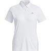 Heat.Rdy Polo Shirt Solid Logo Short Sleeve Polo Women Tops White HT0036