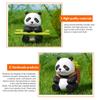 Творческий Kawaii Mini Resin Panda Series Фигурка Миниатюрный Бонсай Кукольный Дом Украшения Аксессуары Для Детей Подарочные Игрушки