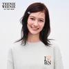 Teenie Weenie Женская толстовка Bearnova в студенческом стиле с круглым вырезом