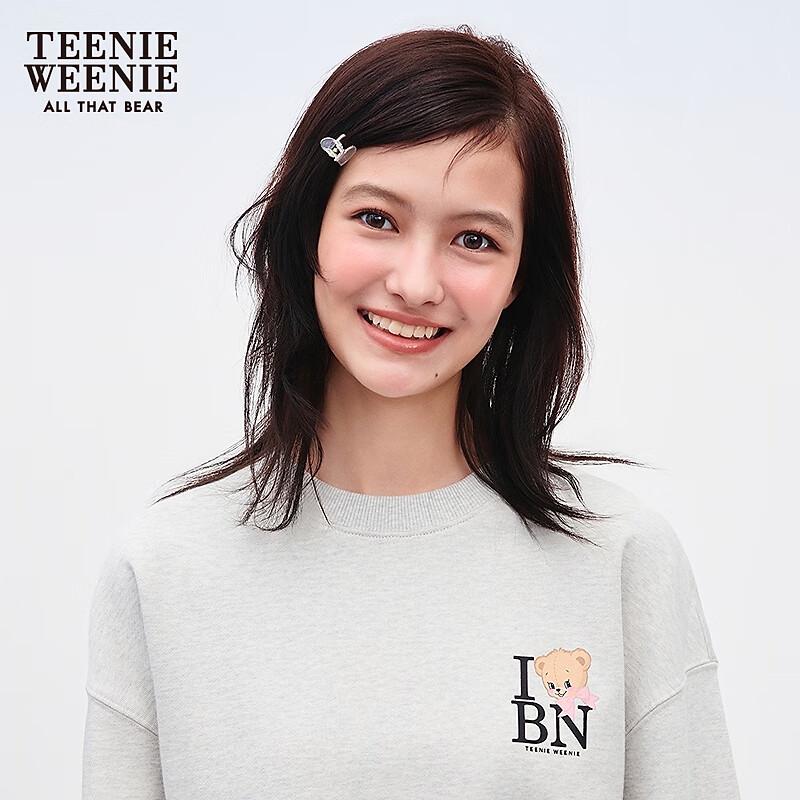 Teenie Weenie Женская толстовка Bearnova в студенческом стиле с круглым вырезом