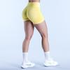 DFYNE Seamless High-Waist Tummy Control Yoga Shorts - Three-Section Design for Breathable Support and Booty Lift