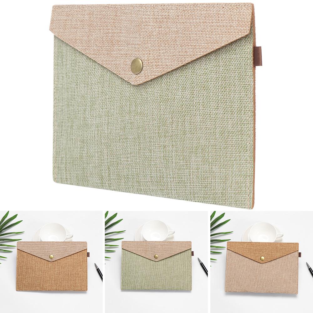 Stationery Elegant Simple File Folder Document Bag Paper Holder Canvas Felt File Briefcase