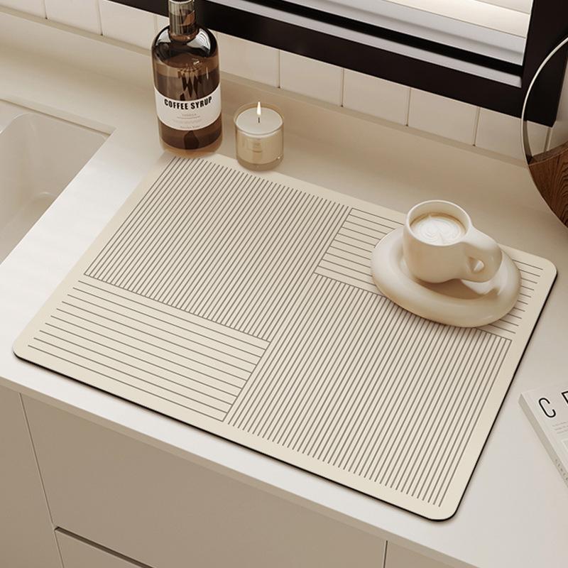 2 шт. Коврик для слива воды на кухне, поглощающий воду, для бытовой кофемашины, противоожоговый и нескользящий коврик для стола