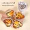 Faxilon Heart-Shaped Aluminum Foil Baking & Serving Bowls, 50-Pack