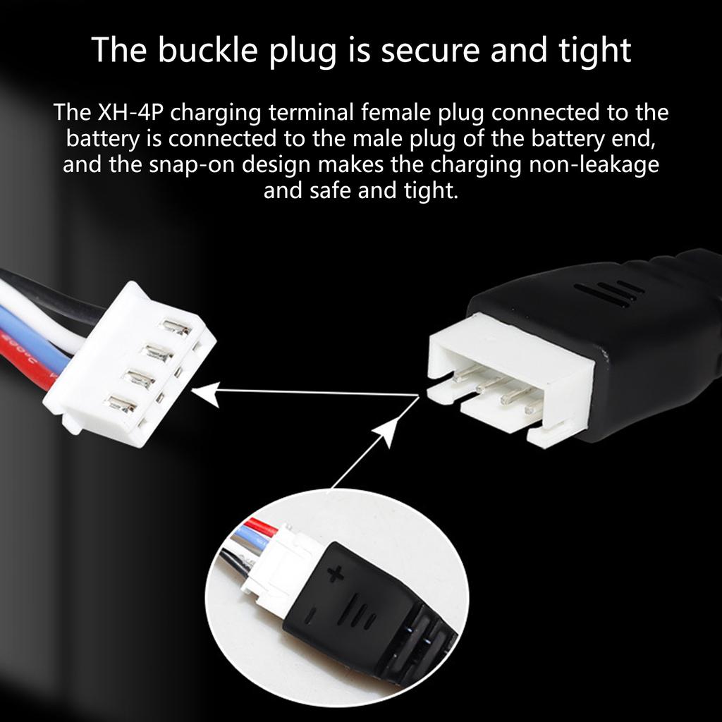 11.1V 500mAh Быстрый USB-кабель для зарядки с разъемом XH-4P для литиевых Lipo аккумуляторов Дистанционное управление автомобилями, лодками