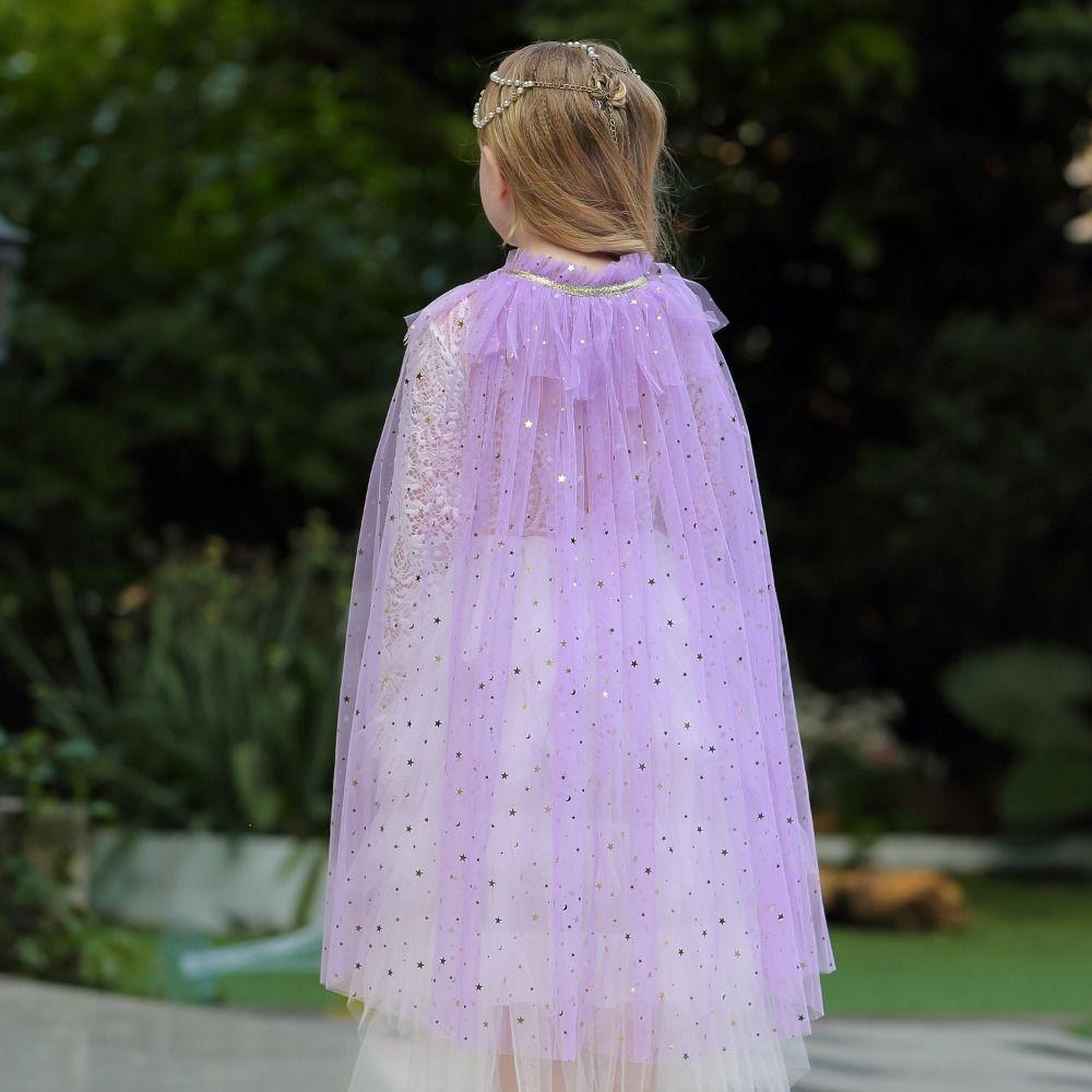 Sweet Girls Princess Cape Cute Girl Tulle Cloak New Children Costume Cloak