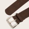 Maillard Styles Suede Leather Wide Belt Trendy Business Waist Strap Trouser Dress Belts  Gifts