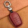 Leather Car Key Case Cover Fob for Toyota Chr C-hr Land Cruiser 200 Avensis Auris Corolla Smart Keychain Shell Accessories Ring