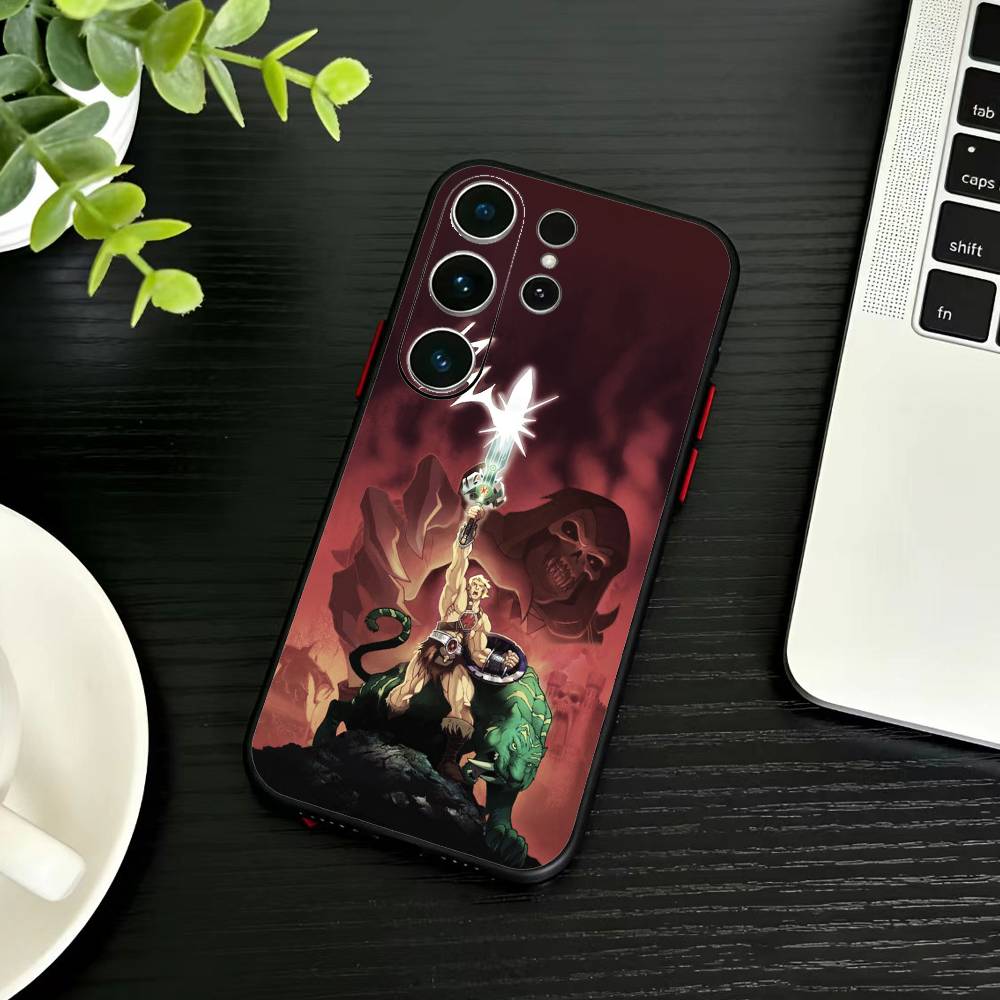 Чехол для телефона M-MOTU He-Man для Samsung S26,S25,S24,S23,S22,S21,S20,S30,Ultra,Plus,Fe,Note,5G Черный