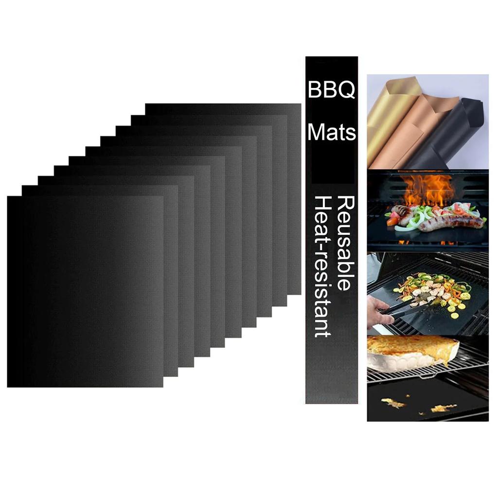 На открытом воздухе Кемпинг Пикник Антипригарный коврик для гриля для барбекю Многоразовый противень для выпечки для барбекю Инструмент для духовки Кулинарные принадлежности Противень для гриля для барбекю