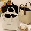 Women'S Canvas Handbag Solid Color Women'S Casual Large Capacity Travel Bag