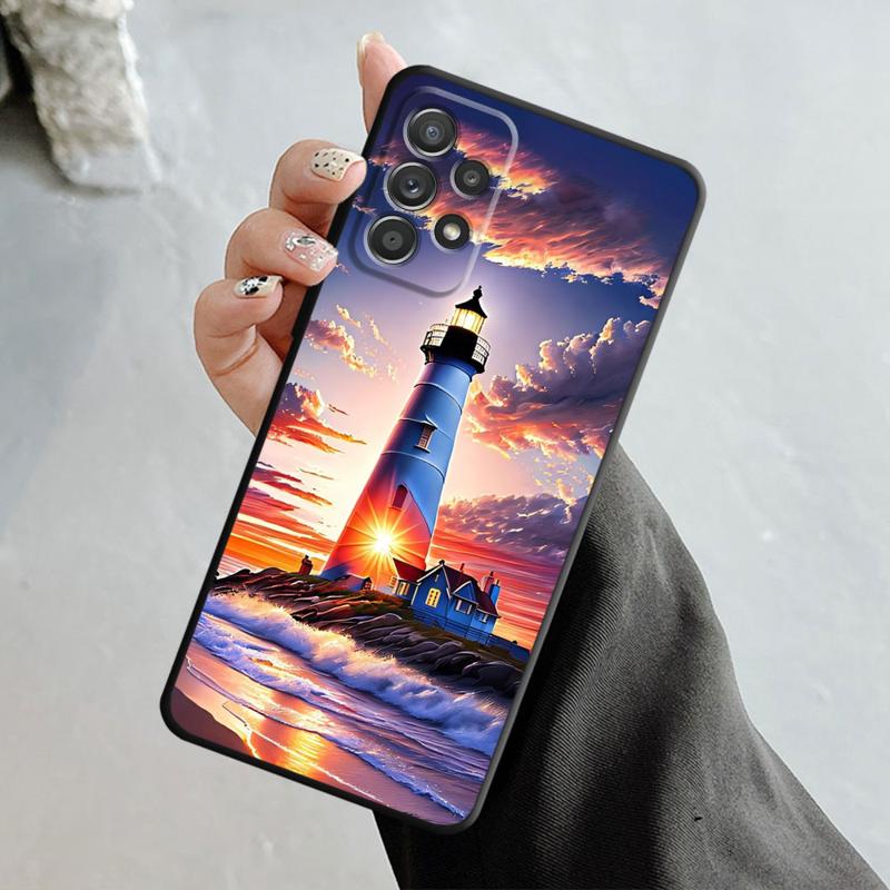 Красивый чехол для телефона с маяком для iPhone Samsung Galaxy Redmi Xiaomi Oppo OnePlus Note SA 7 8 9 10 11 12 13 14 20 21 22 23 53 54 Pro Max Plus Ultra