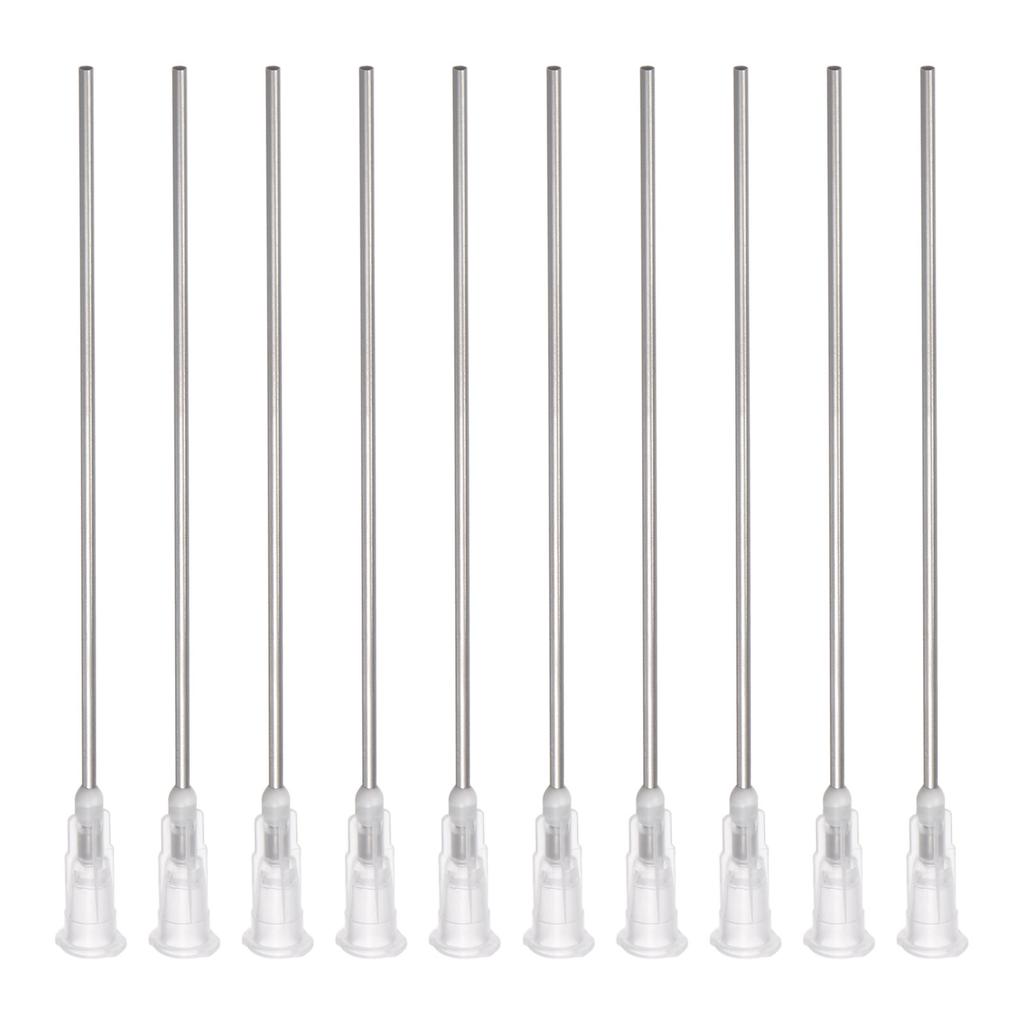 10/20 шт. 16G 18G 3-1/5" Тупоконечная дозирующая игла для пистолета с жидким клеем, длина 100 мм