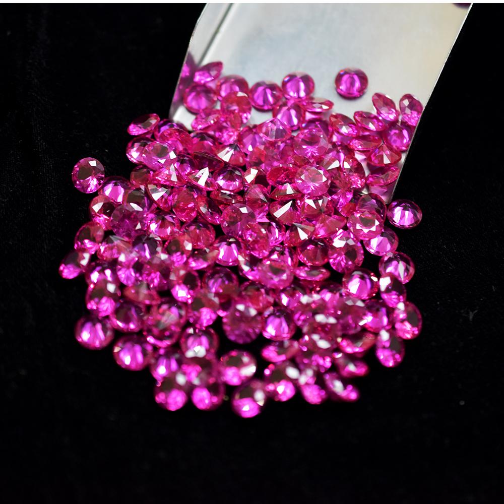 Natural Pink Ruby 5x5 mm Round Cut 10.80 Ct Lot Rare Loose Gemstone