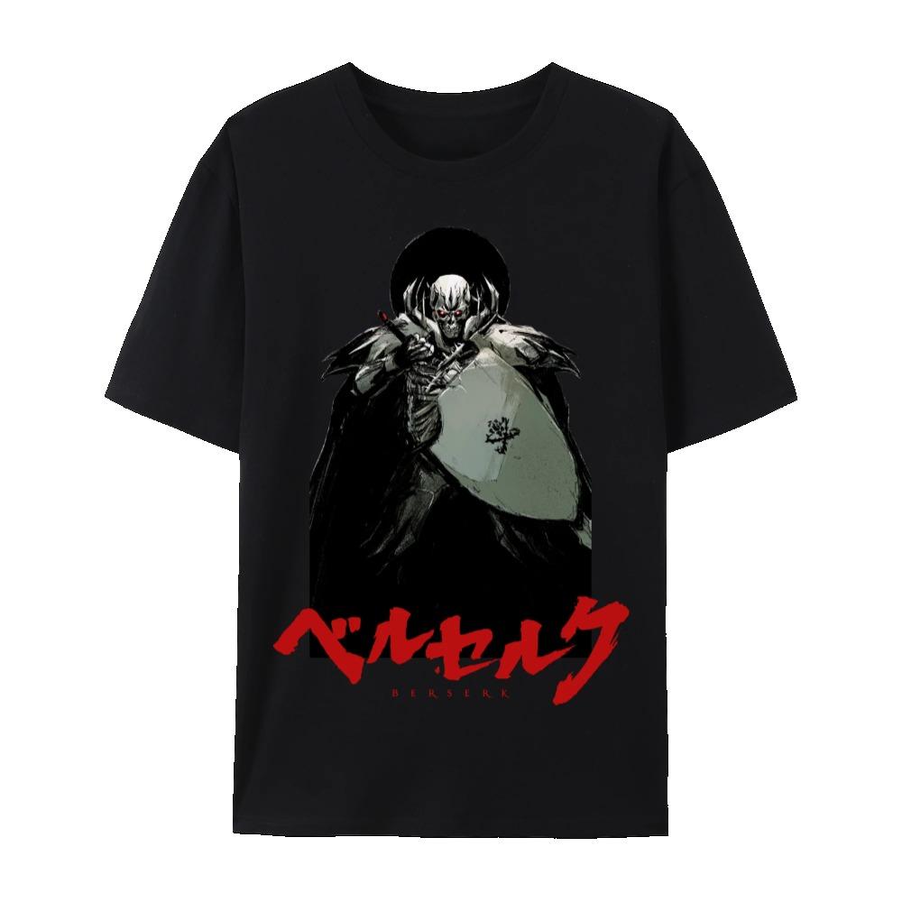 Футболка Berserk Gess & Griffith Graphic Cotton, рубашка-унисекс с коротким рукавом и круглым вырезом в японском стиле