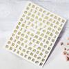 Colorful Laser Gold And Silver Manicure Full Sticker Diy Gothic Letter Nail Decorative Sticker Characteristic Sticker