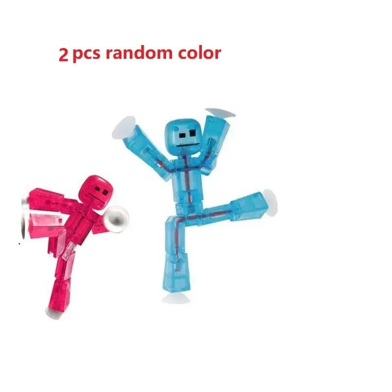 1-10 шт. Присоска Stickbot Игрушки DIY Липкий Робот Анимация Экран Анимационная Студия Фигурка Игрушки Детские Игрушки Украшения
