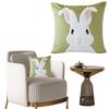 2/1pcs Easter Funny Bunny Throw Pillow Covers Decoration Sofa Rabbit Soft Pillowcase Case Couch Cushion Cover Home Decor 45x45cm