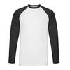 Fruit Of The Loom Mens Valueweight Long-Sleeved Baseball T-Shirt