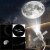 Dynamic Theme Projection Lamp Star Projector Night Light, USB Space Moon for Car Plug-and-Play Party Light Bedroom, Creative Live Stream Background