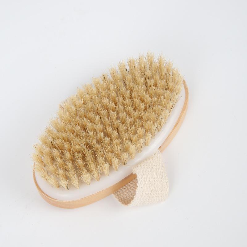 1 шт. Натуральная щетина щетка мягкая влажная сухая кожа тела спа ванна массажер для дома