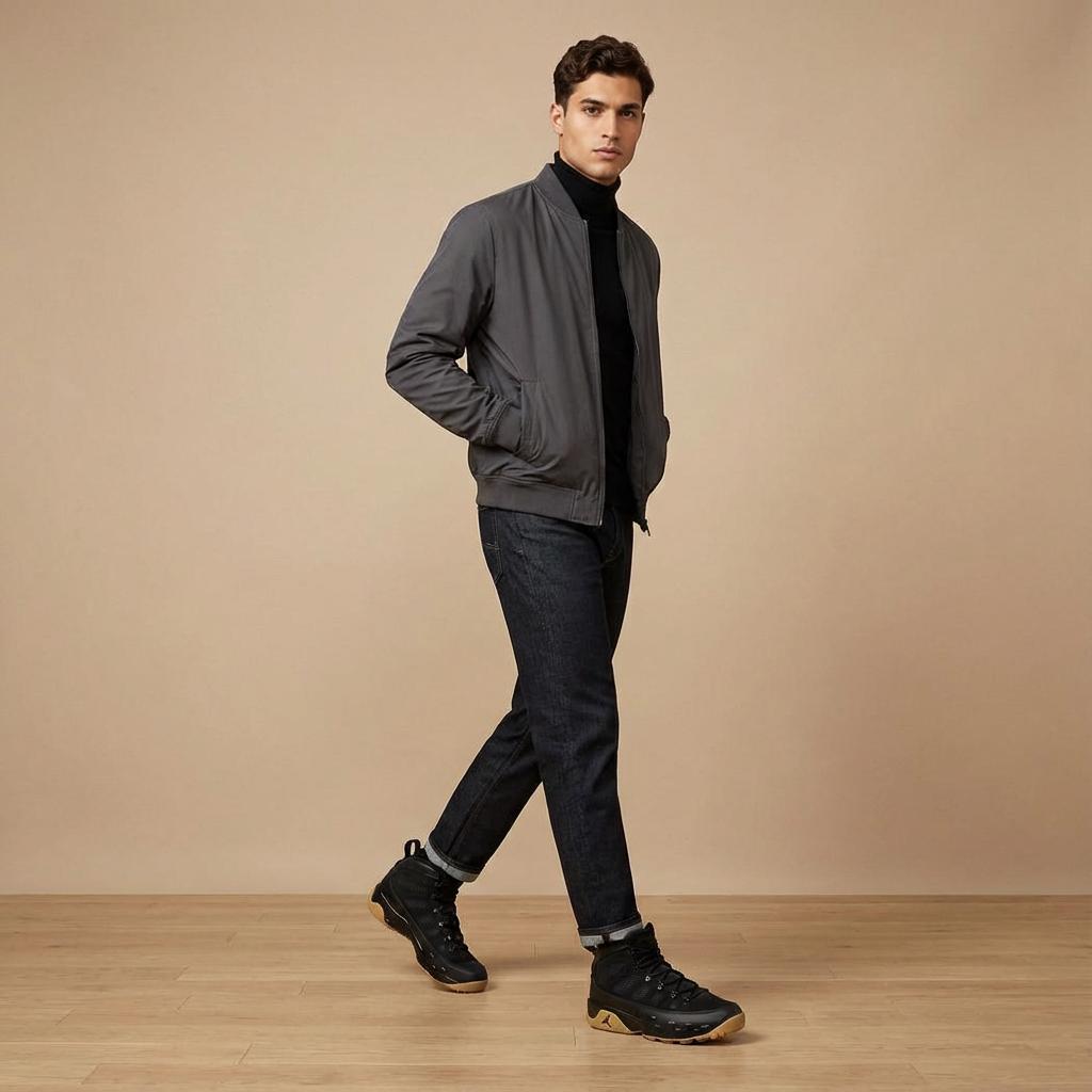 Air Jordan 9 Retro Boot NRG Черный Резина Мужские Кроссовки Резина-Светло-Коричневый AR4491-025