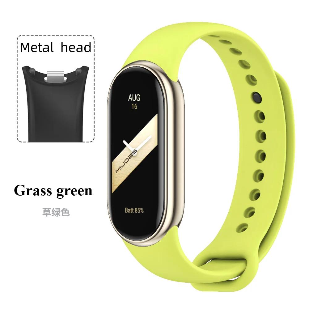 Спортивный силиконовый ремешок для Xiaomi Mi Band 9 NFC Сменный браслет-ремень для Xiaomi Mi Band 8/9/10 Наручный ремешок Аксессуары для умных часов