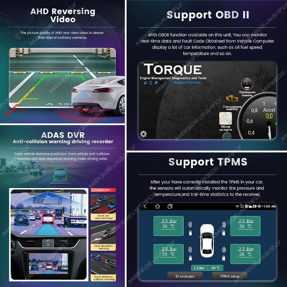 Navifly 2Din 7-дюймовый Android автомобильный радиоприемник мультимедийный видеоплеер универсальный стерео GPS RDS для Volkswagen Nissan Hyundai Kia Toyota